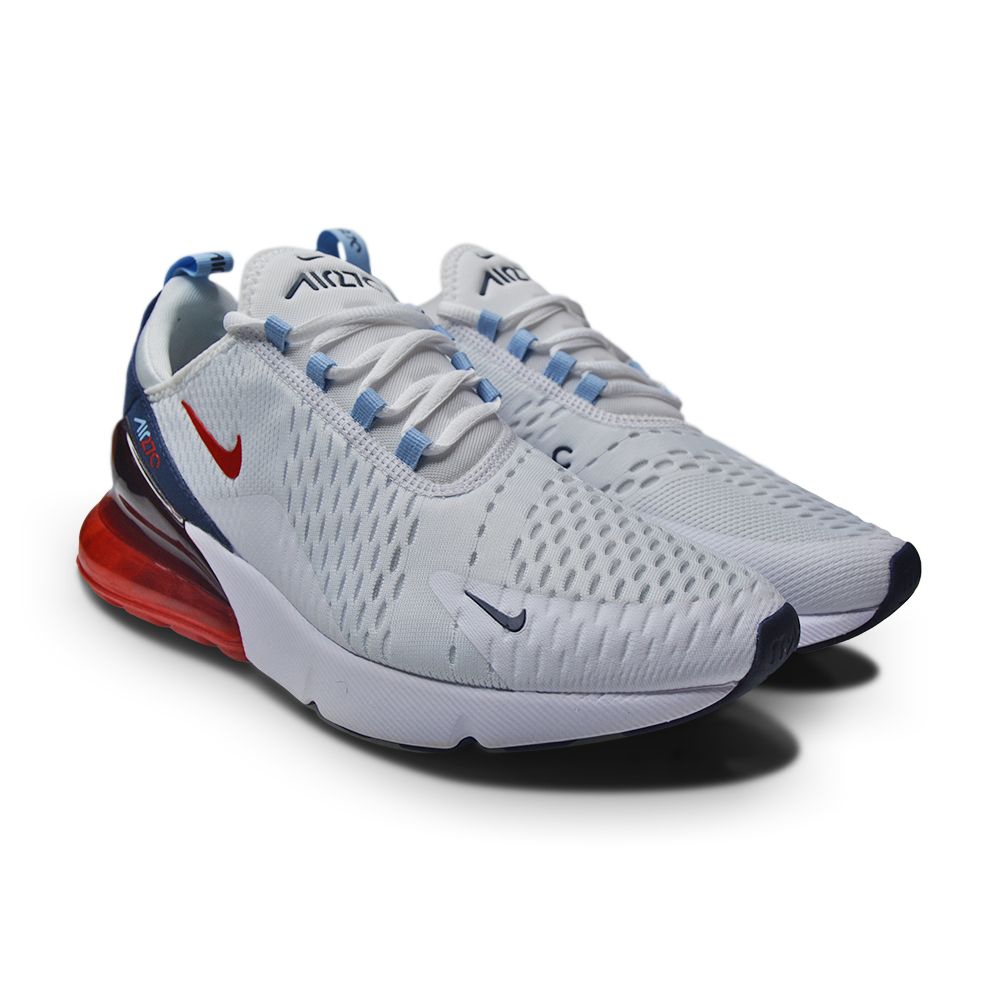 Mens Nike Air Max 270 DJ5172-100 White Chile Red Midnight Navy