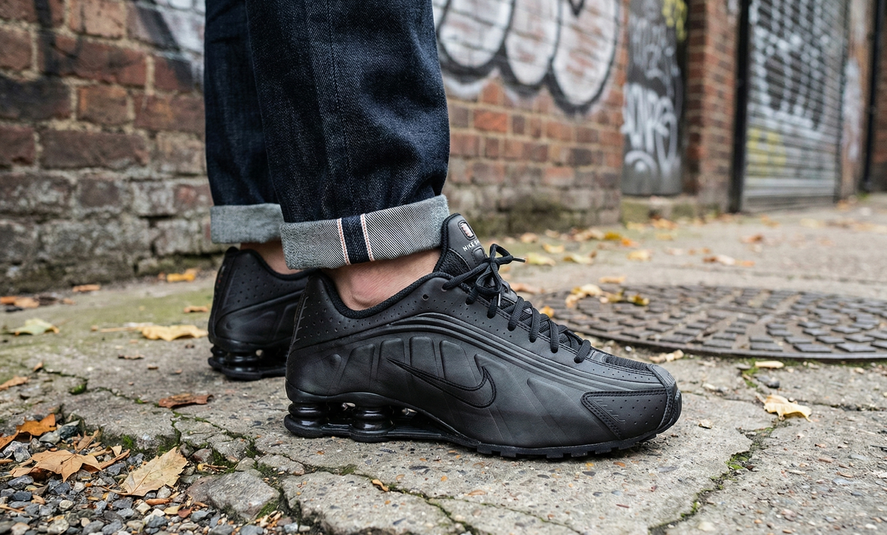 nike shox r4 on feet