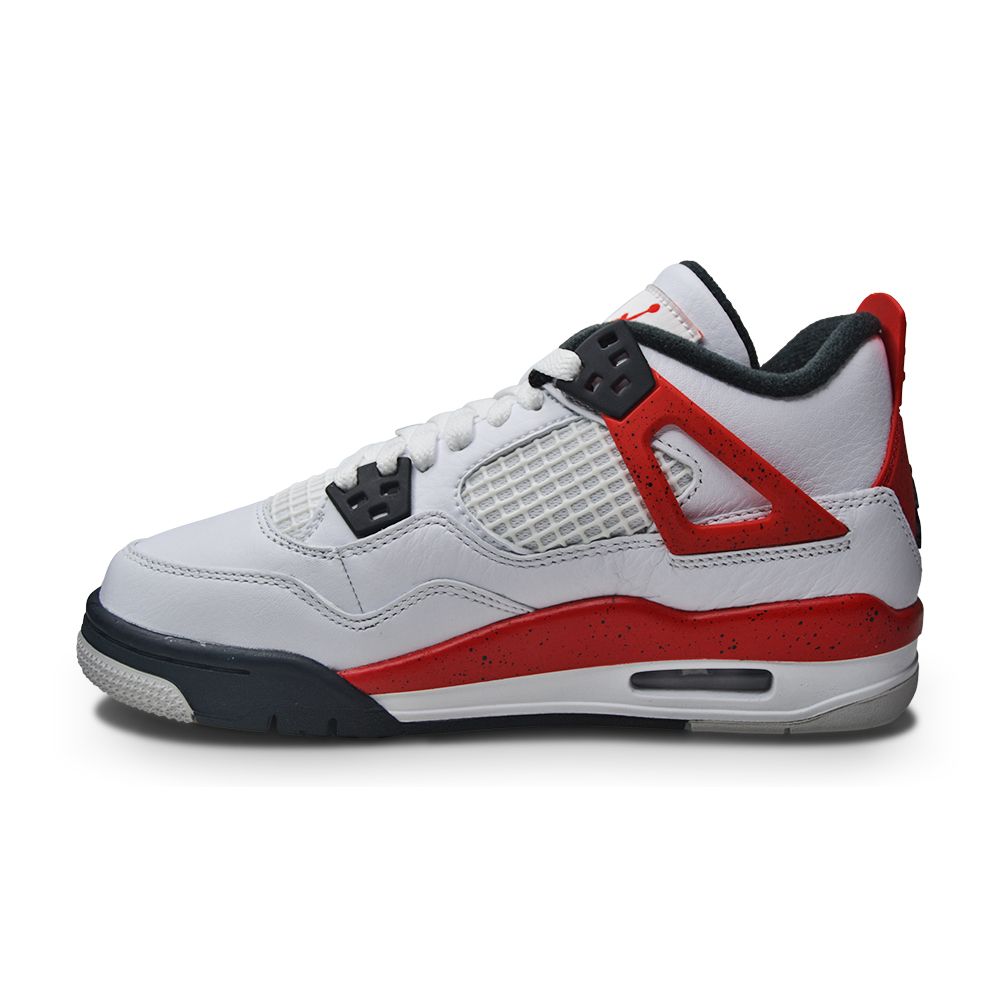 Nike Air Jordan 4 Retro 'Red Cement' (GS) 408452 161 White Fire Red Black â Foot World
