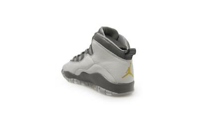 Nike Air Jordan 10 Retro "London" BG UK 4.5 310806 004 Grey Gold Trainers