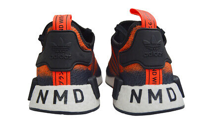 Mens Adidas NMD R1 - G27917 - Black Orange Foot World Mens Adidas NMD R1 - G27917 - Black Orange Foot World