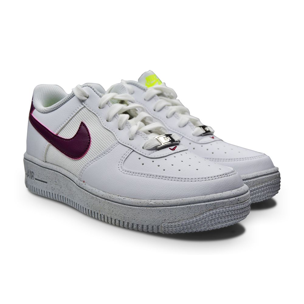 Juniors Nike Air Force 1 Crater NN (GS) - DH8695 100 - White Sangria Volt-Juniors-Nike-Nike Air Force 1 Crater NN-sneakers Foot World