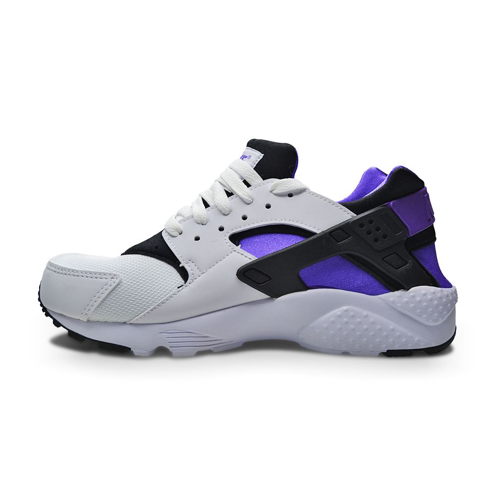 Juniors Nike Air Huarache Run (GS) - 654275 117 - White Black Purple Punch-Juniors-Nike-Nike Air Huarache Run-sneakers Foot World