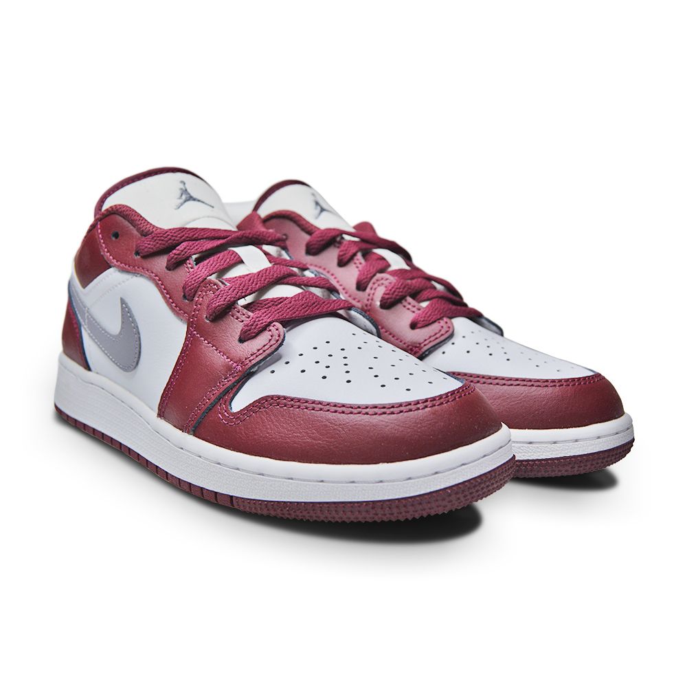 Juniors Nike Air Jordan 1 Low (GS) - 553560 615 - Cherrywood Red Cement Grey