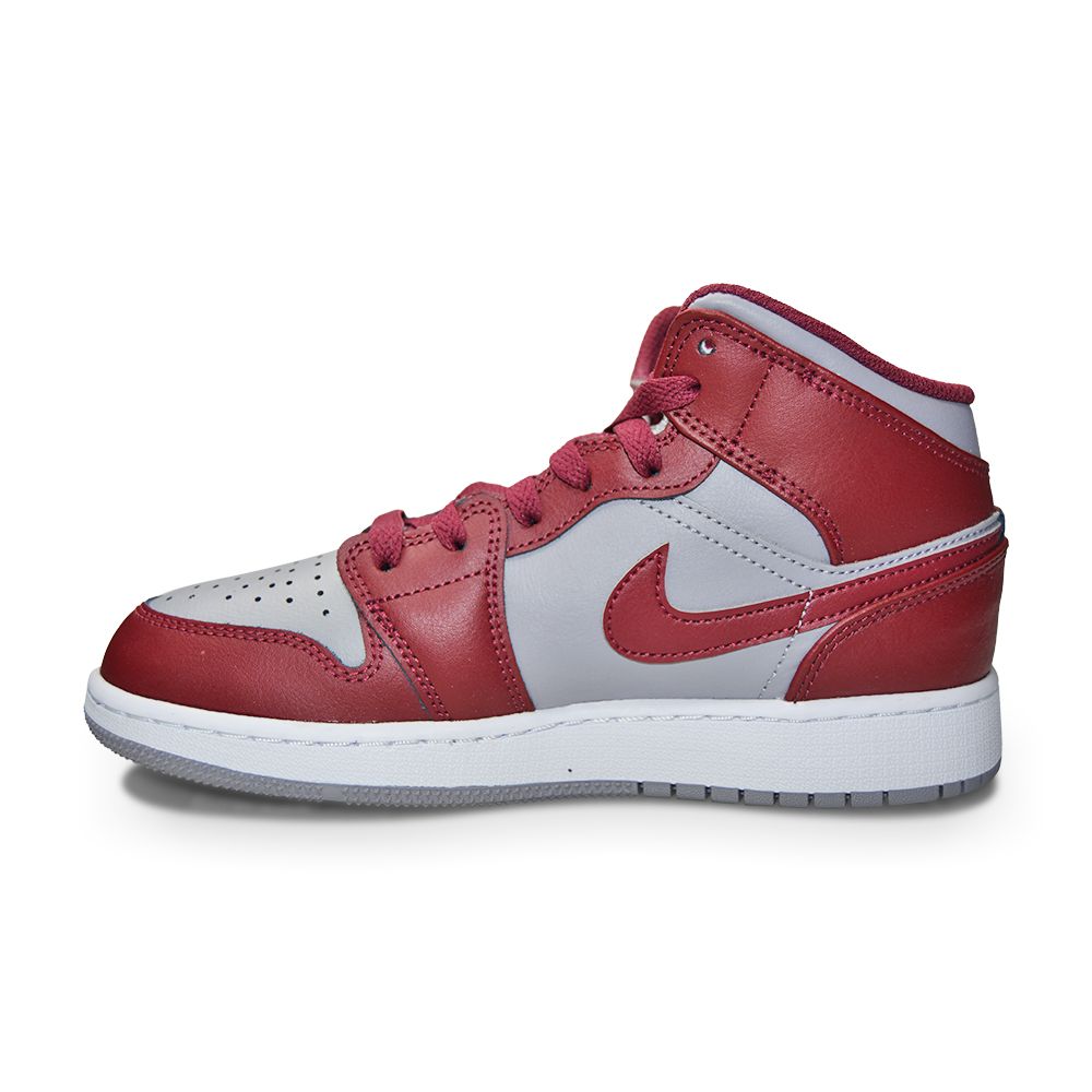 Juniors Nike Air Jordan 1 Mid (GS) - DQ8423 615 - Cherrywood Red White