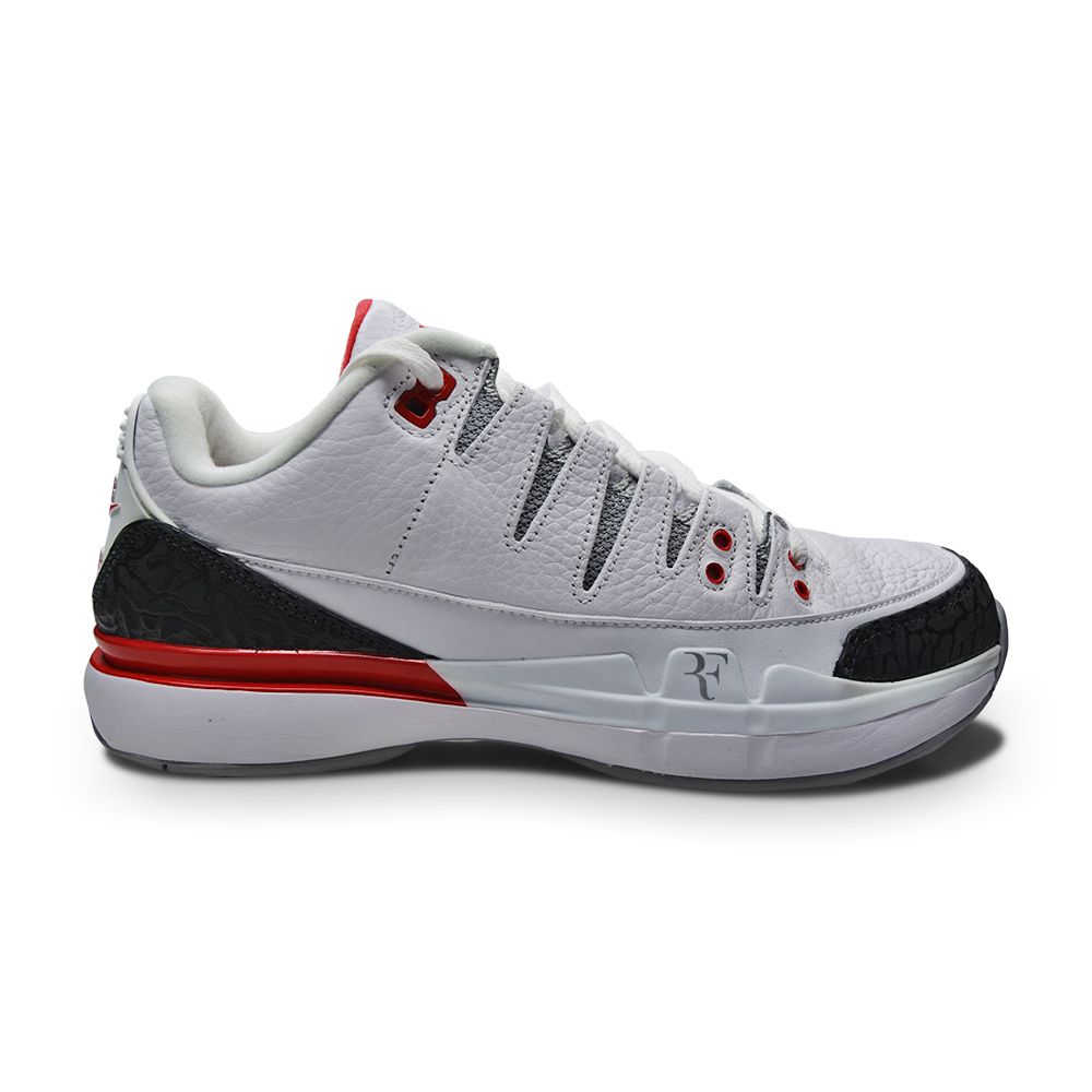 Juniors Nike Zoom V X AJ3 (GS) - 709998 106 - White Fire Red Silver Black-Juniors-Nike-Nike Zoom V X AJ3 (GS)-sneakers Foot World