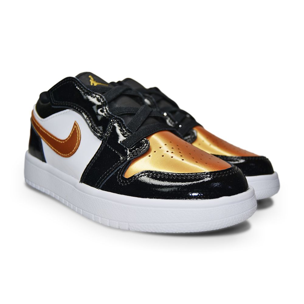 Kids Nike Air Jordan 1 Low ALT SE (BP) - DZ6318 071 - Black Metallic Gold White