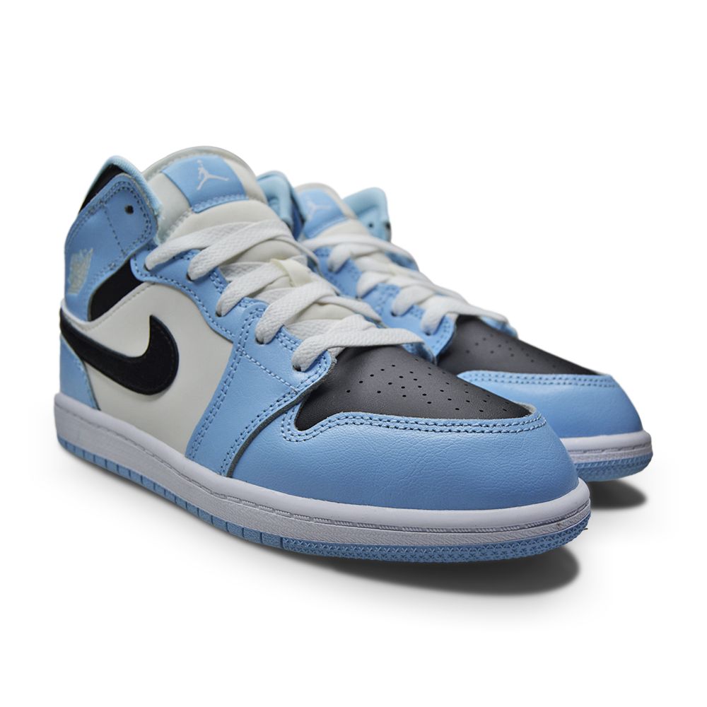 Kids Nike Jordan 1 Mid (PS) - 640737 401 - Ice Blue Black Sail White