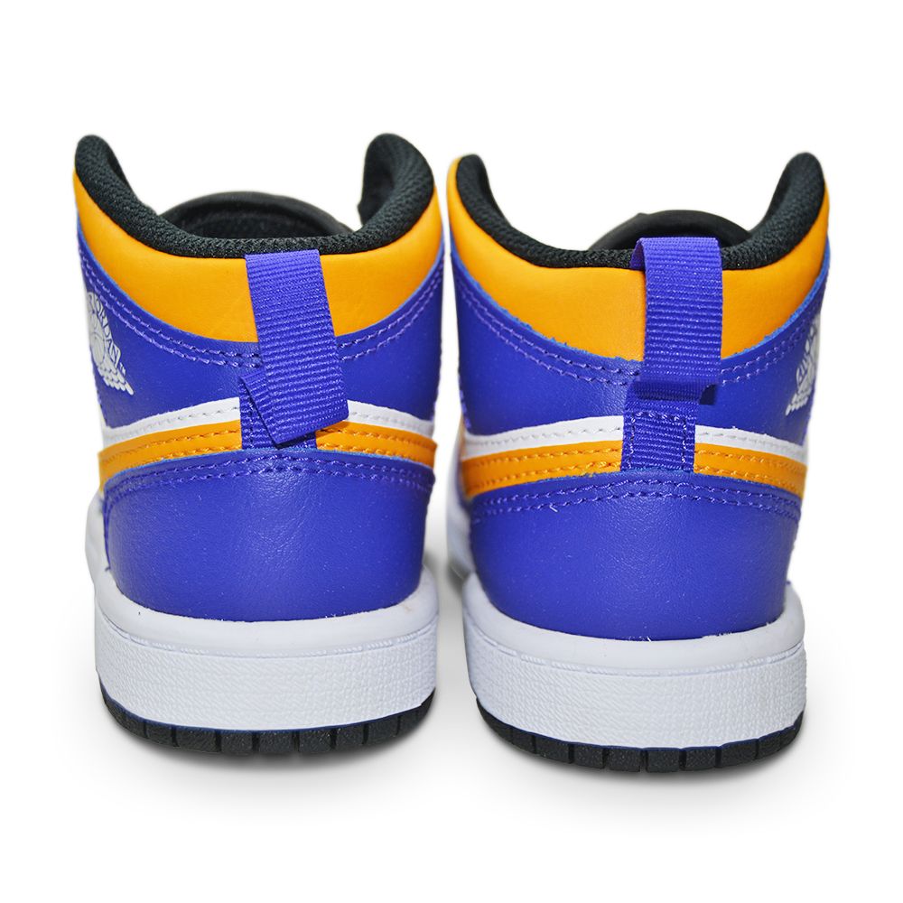 Kids Nike Jordan 1 Mid (PS) - DQ8424 517 - Dark Concord Taxi White Black