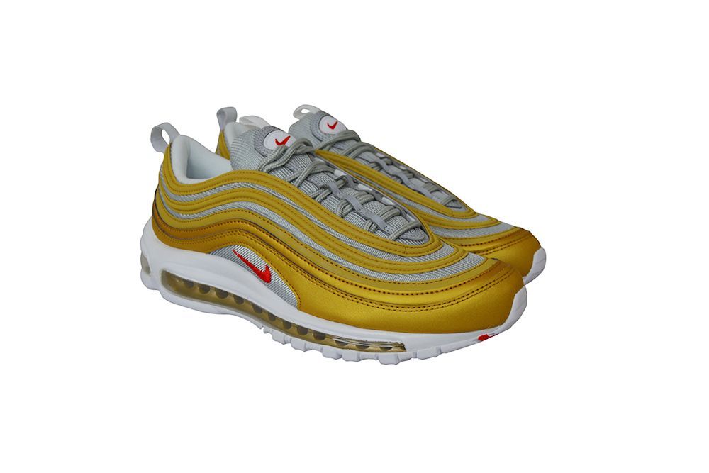 Mens Nike Air Max 97 SSL *RARE* BV0306 700 Metallic Gold University Red