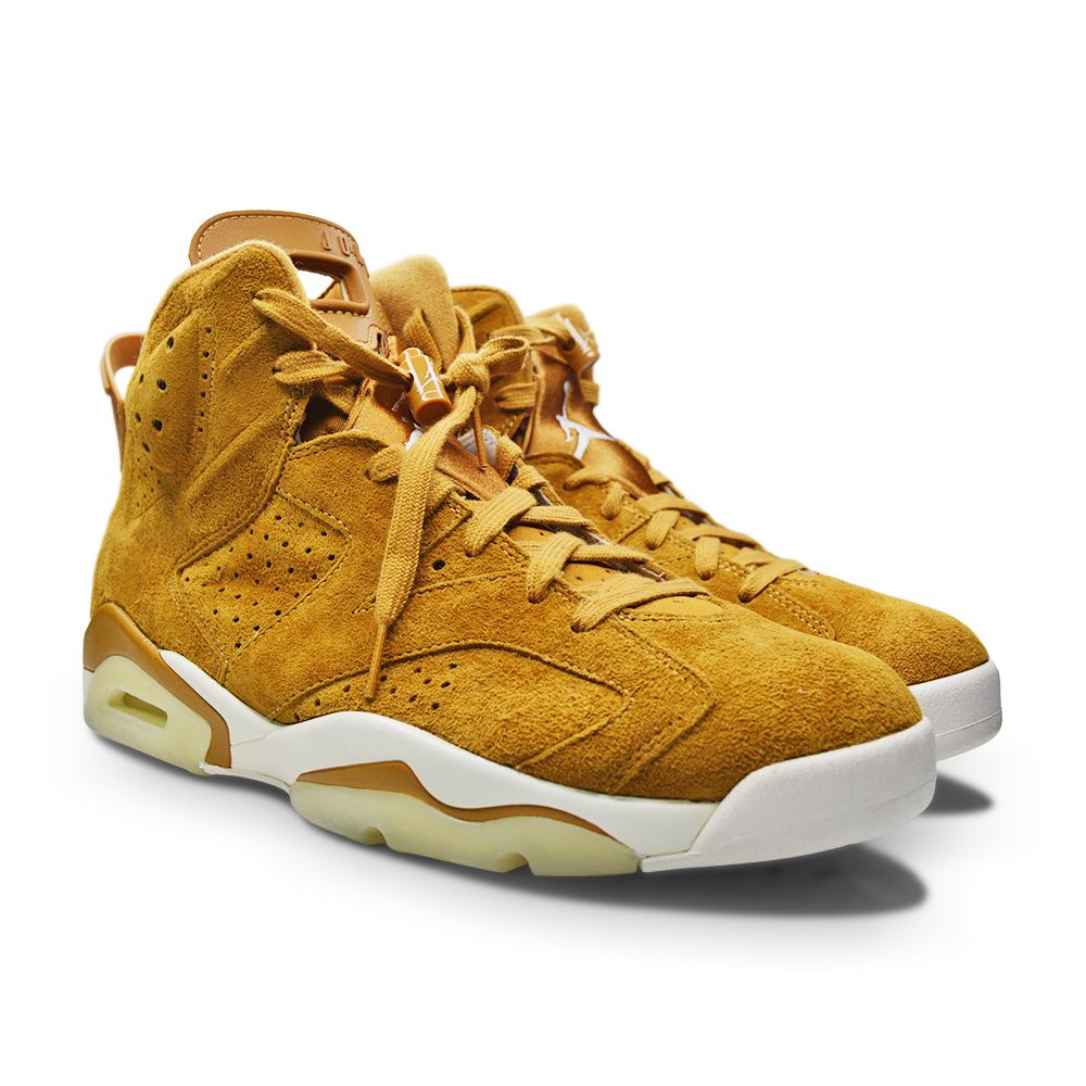 Mens Nike Jordan 6 Retro 'Wheat' - 384664 705 - Sail Golden Harvest