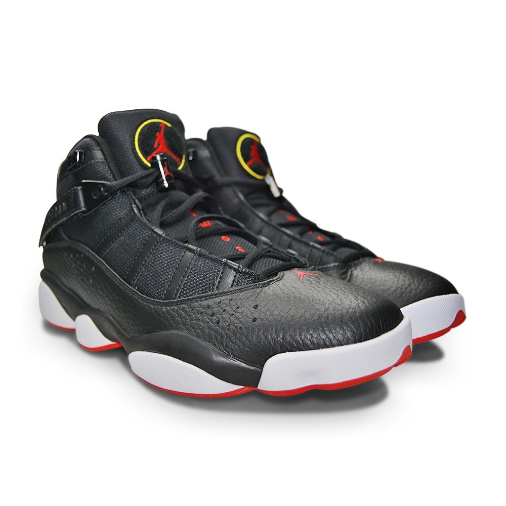 Mens Nike Jordan 6 Rings - 322992 063 - Black University Red White