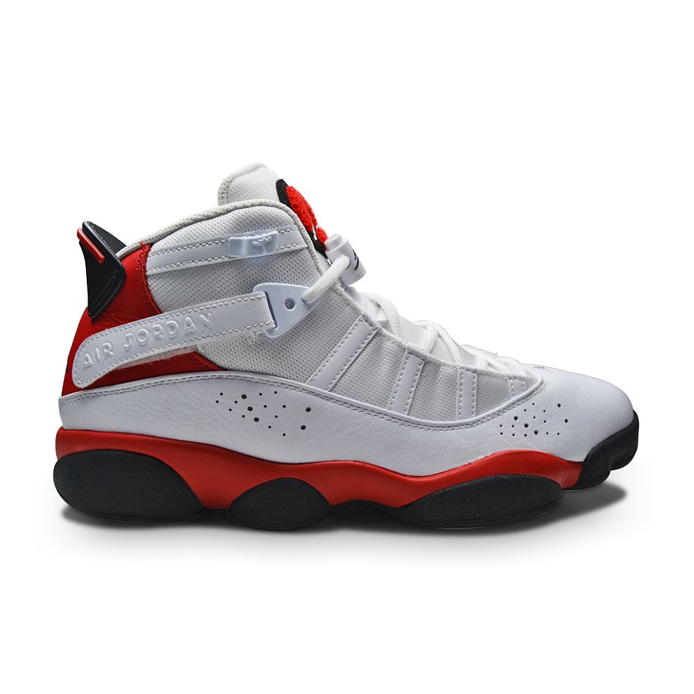 Mens Nike Jordan 6 Rings - 322992 126 - White Red Black