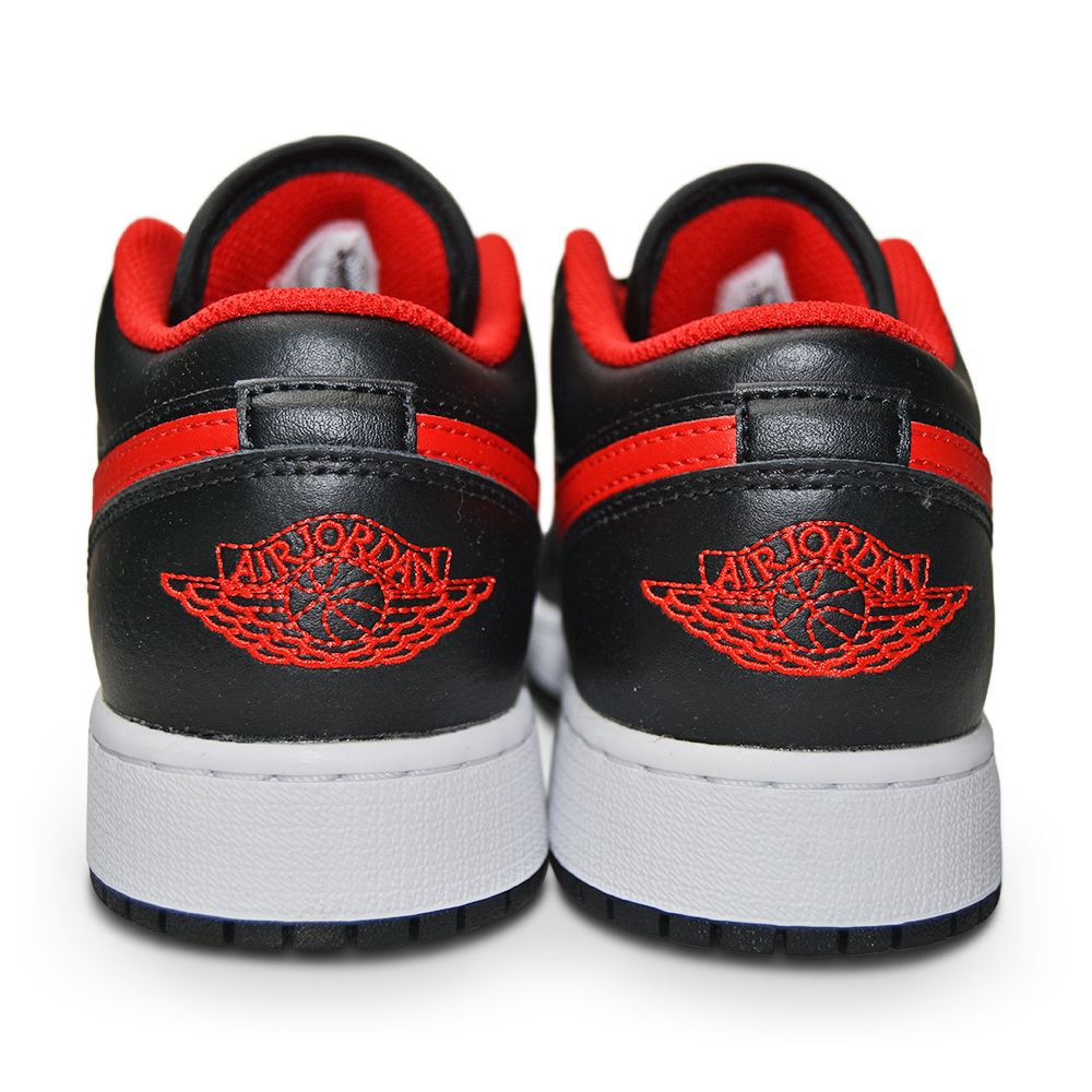 Juniors Nike Air Jordan 1 Low (GS) - 553560 063 - Black Fire Red White