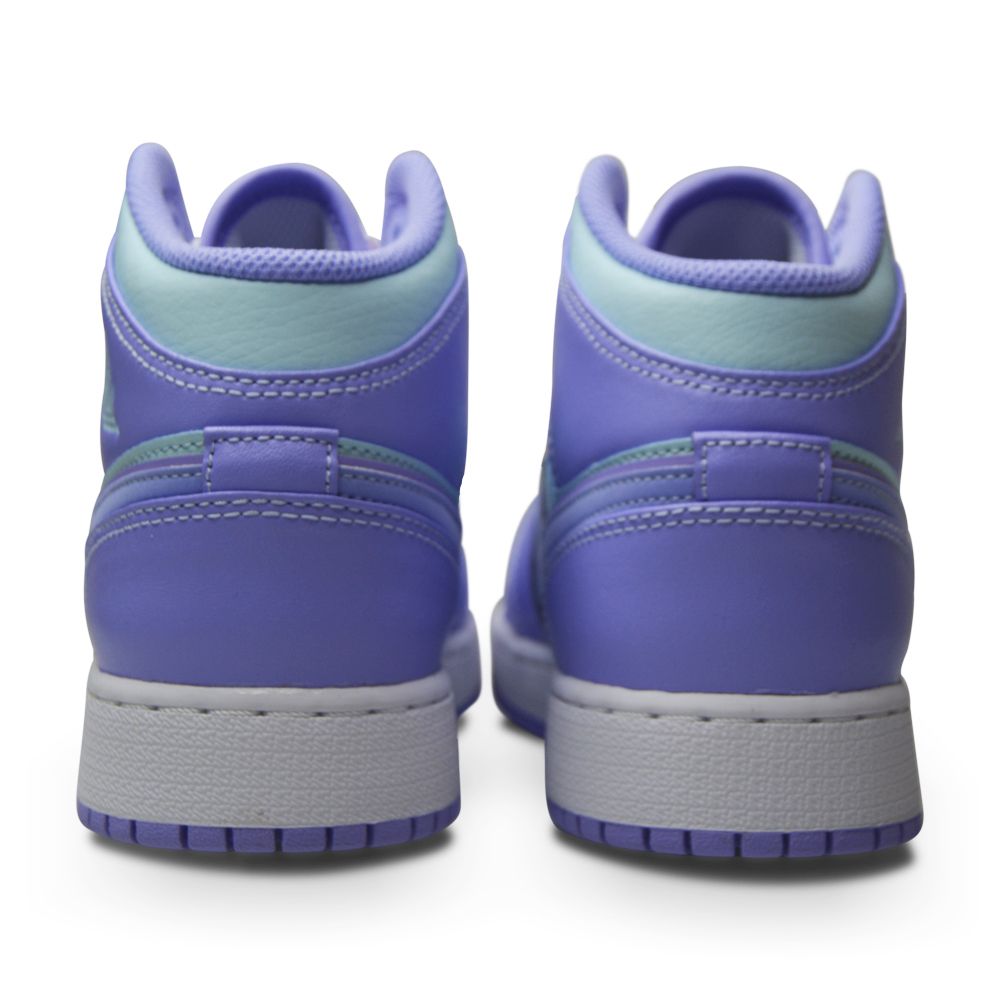 Juniors Nike Air Jordan 1 Mid (GS) - 554725 500 - Purple Pulse Arctic Punch