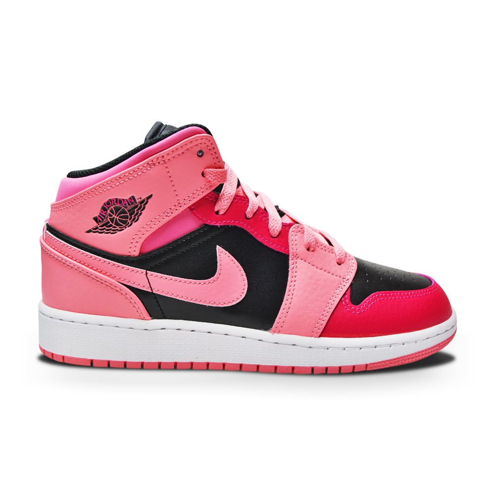 Juniors Nike Air Jordan 1 Mid - 554725 662- Coral Chalk Pinksicle