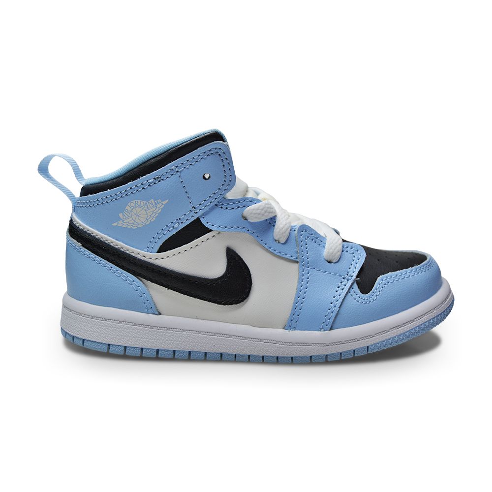 Ice Blue Baby Blue Jordan 1s Infants Nike Jordan Mid (TD) 644507 401 Ice  Blue Black Sail White