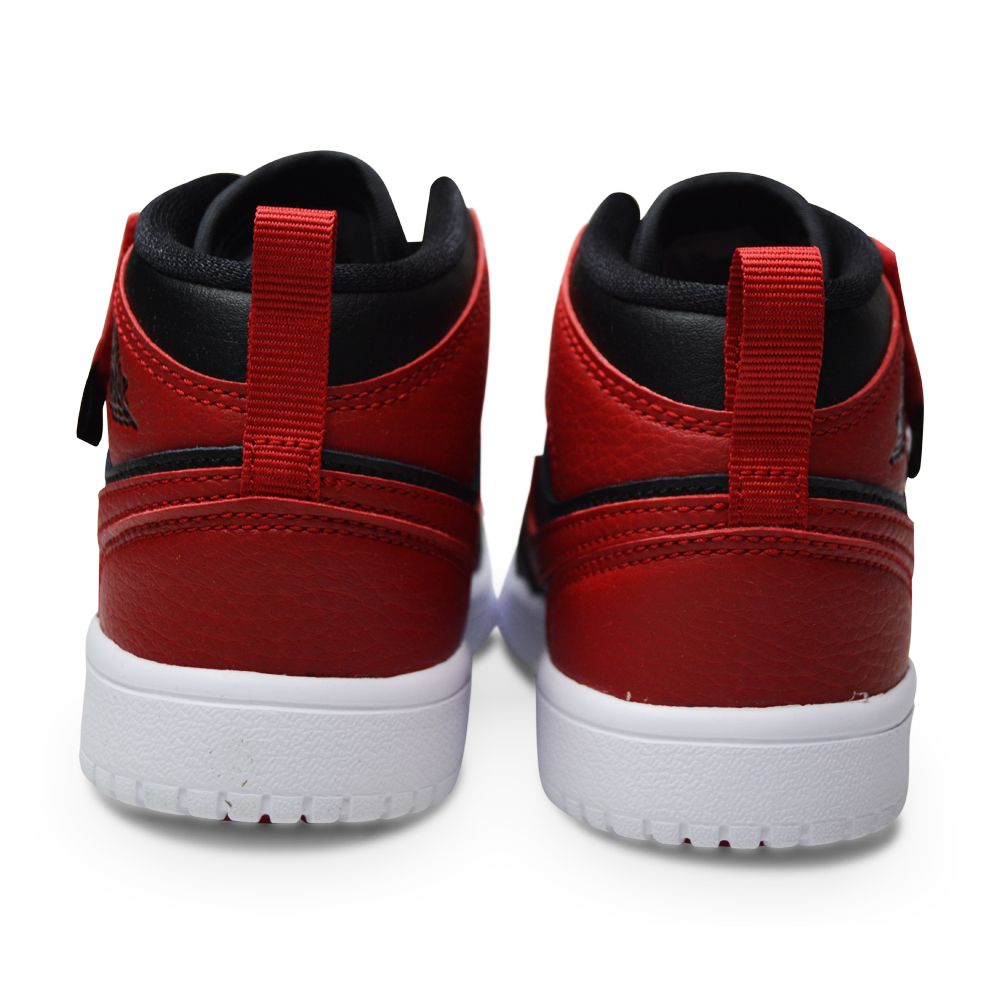 Kids Nike Jordan 1 Mid ALT (PS) "Bred" - AR6351 074 - Black Gym Red-White