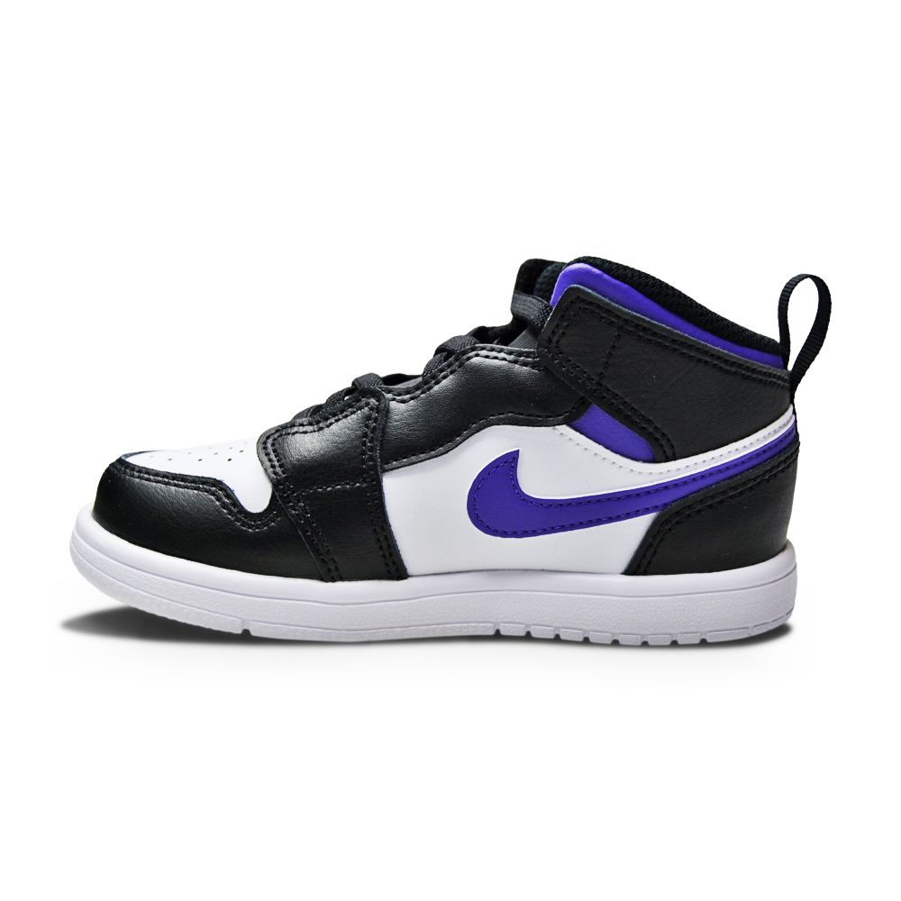 Infants Nike Jordan 1 Mid ALT (TD) - AR6352 095  - Black Dark Iris White