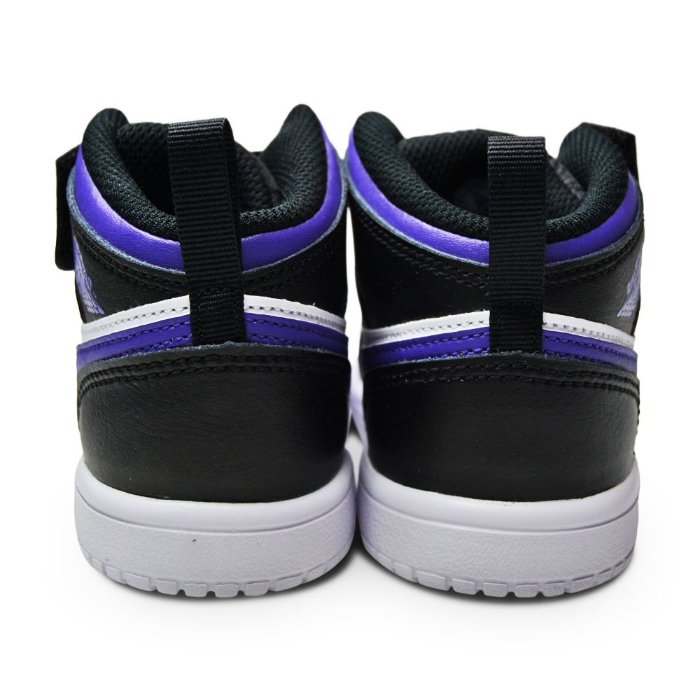 Infants Nike Jordan 1 Mid ALT (TD) - AR6352 095  - Black Dark Iris White