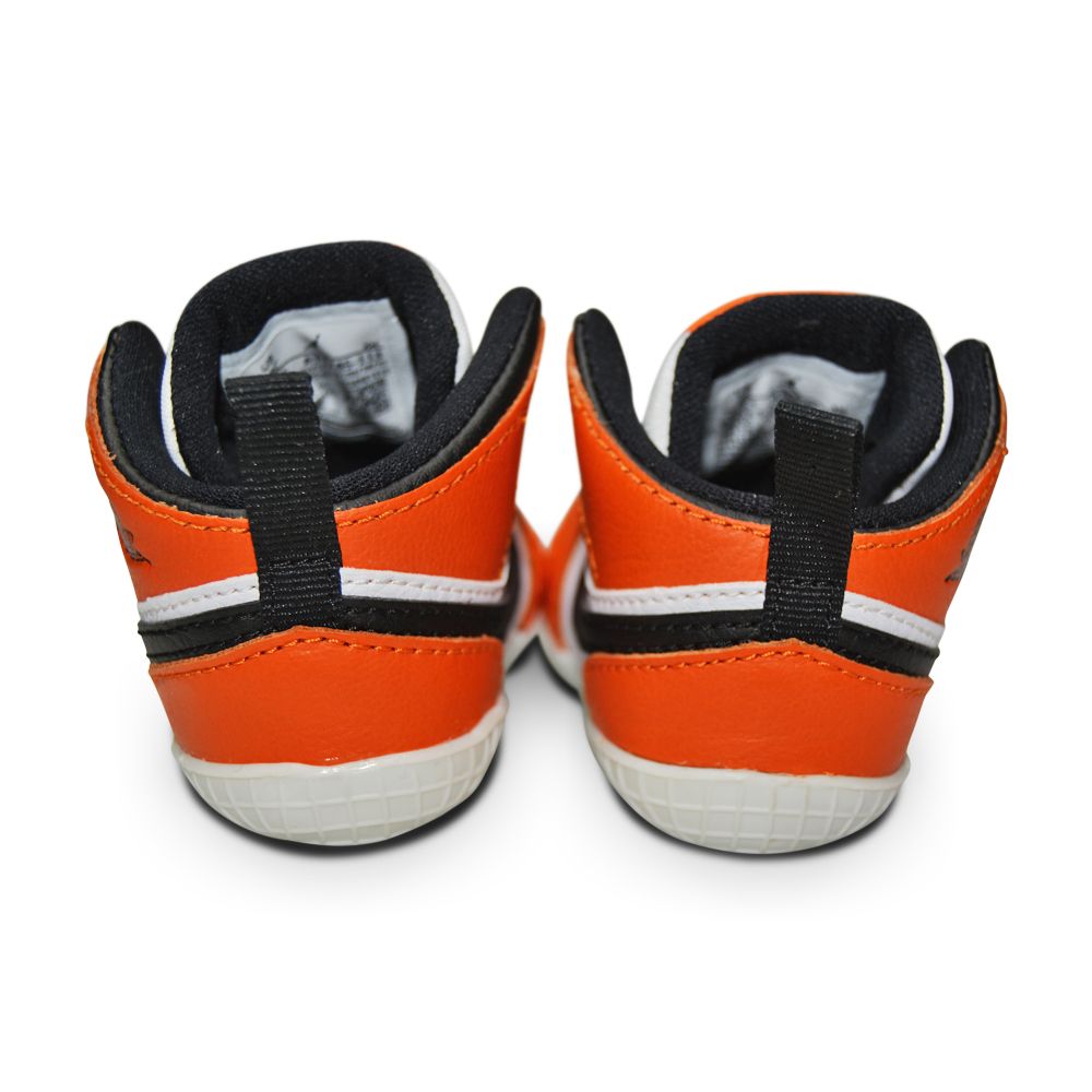 Babies Baby Nike Jordan 1 Crib Bootie White Black "Starfish"