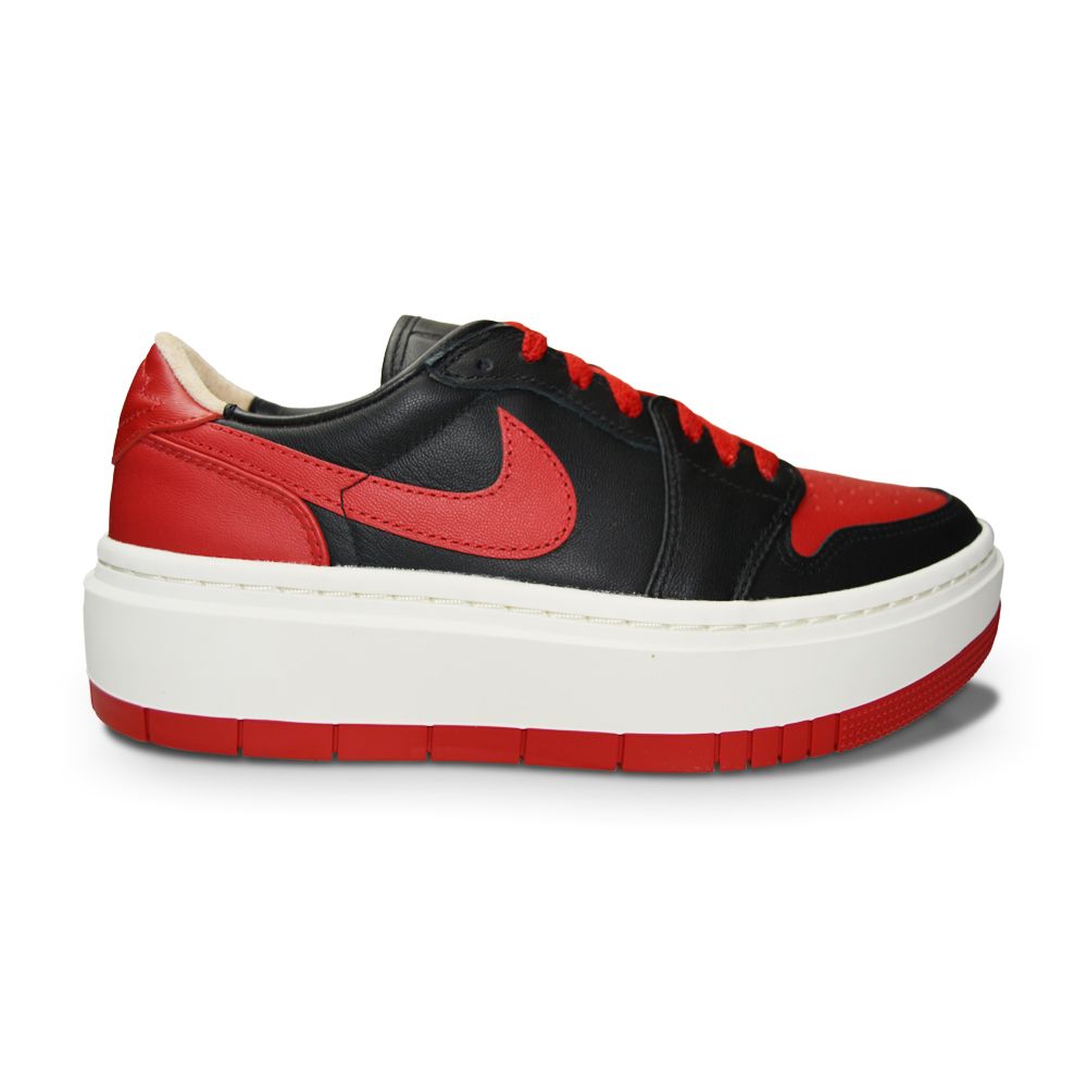 Women's Nike Air Jordan 1 Elevate Low SE - DQ1823 006 - Black Gym Red Sail