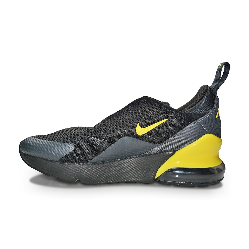 Kids Nike Air Max 270 (PS) - DX9278 001 - 'Black Yellow Strike'