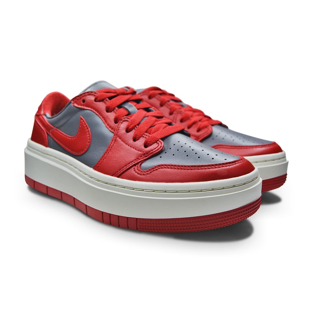 Women's Nike Air Jordan 1 Elevate Low - DH7004 006 - Dark Grey Varsity Red Sail-Womens-Nike-Air Jordan 1 Elevate Low-sneakers Foot World