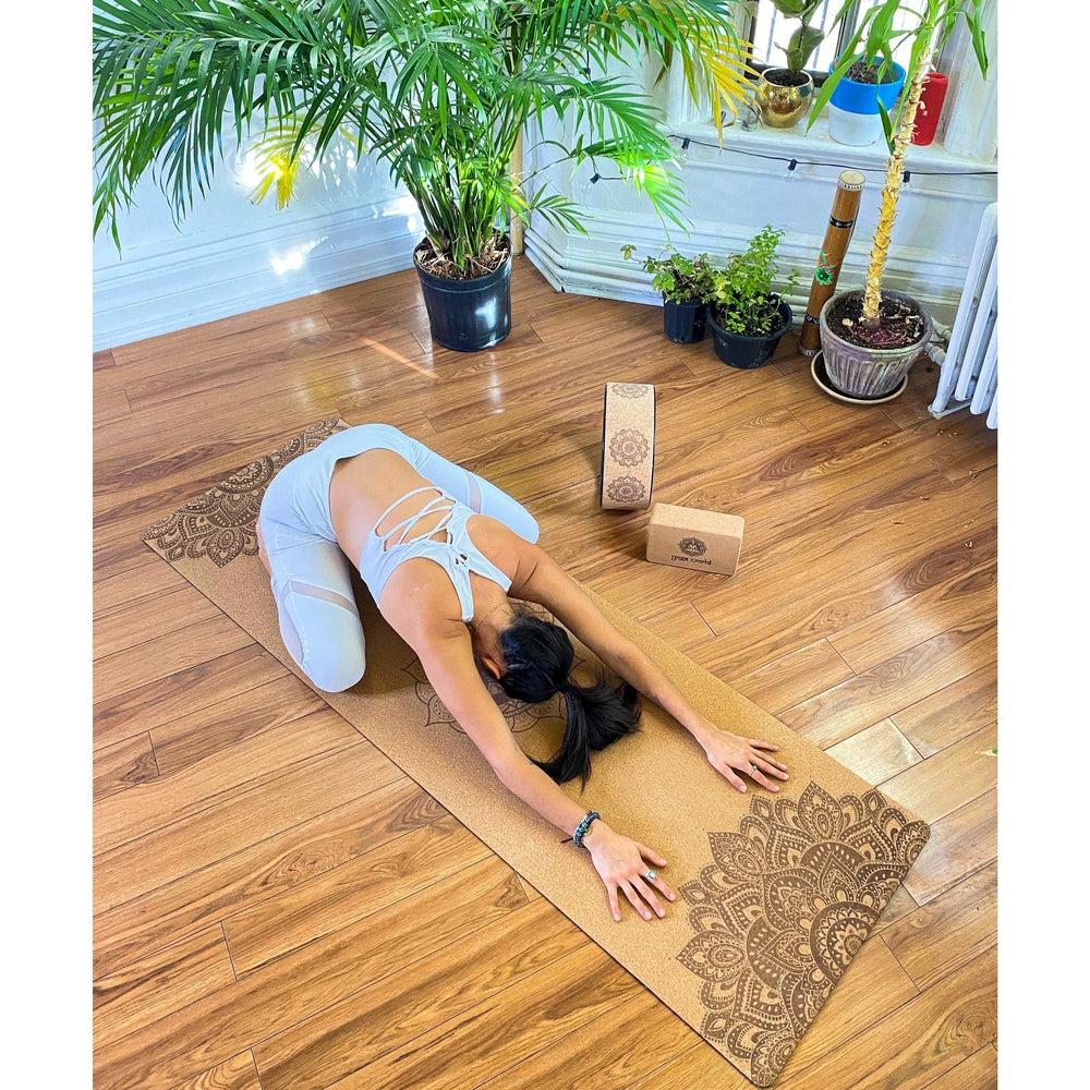 100% Cork Yoga Mat | Eco Friendly Yoga Mat | Yoga World Shop | Cork ...