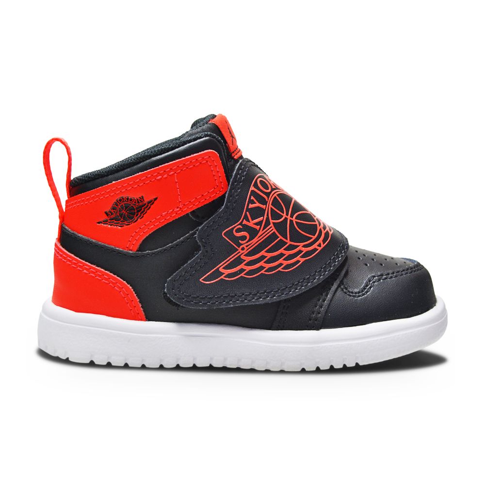 Infants Nike Sky Jordan 1 (TD) - BQ7196 060 - Black Infrared 23 White-Infants-Nike-Sky Jordan 1 (TD)-sneakers Foot World