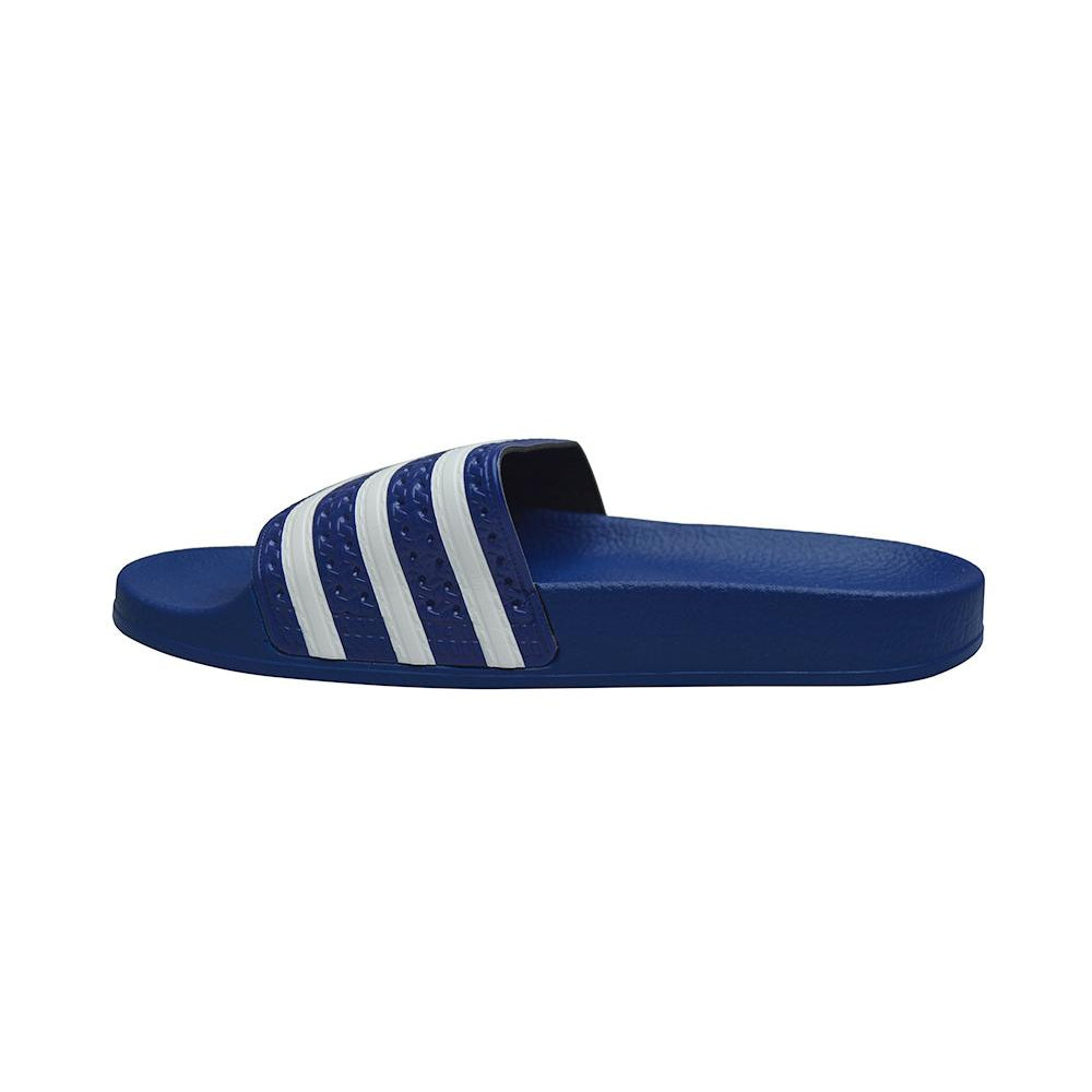 Juniors Adidas Adilette J - D97705 - Dark Blue White-Adidas Brands, Juniors (3-6)-Foot World UK