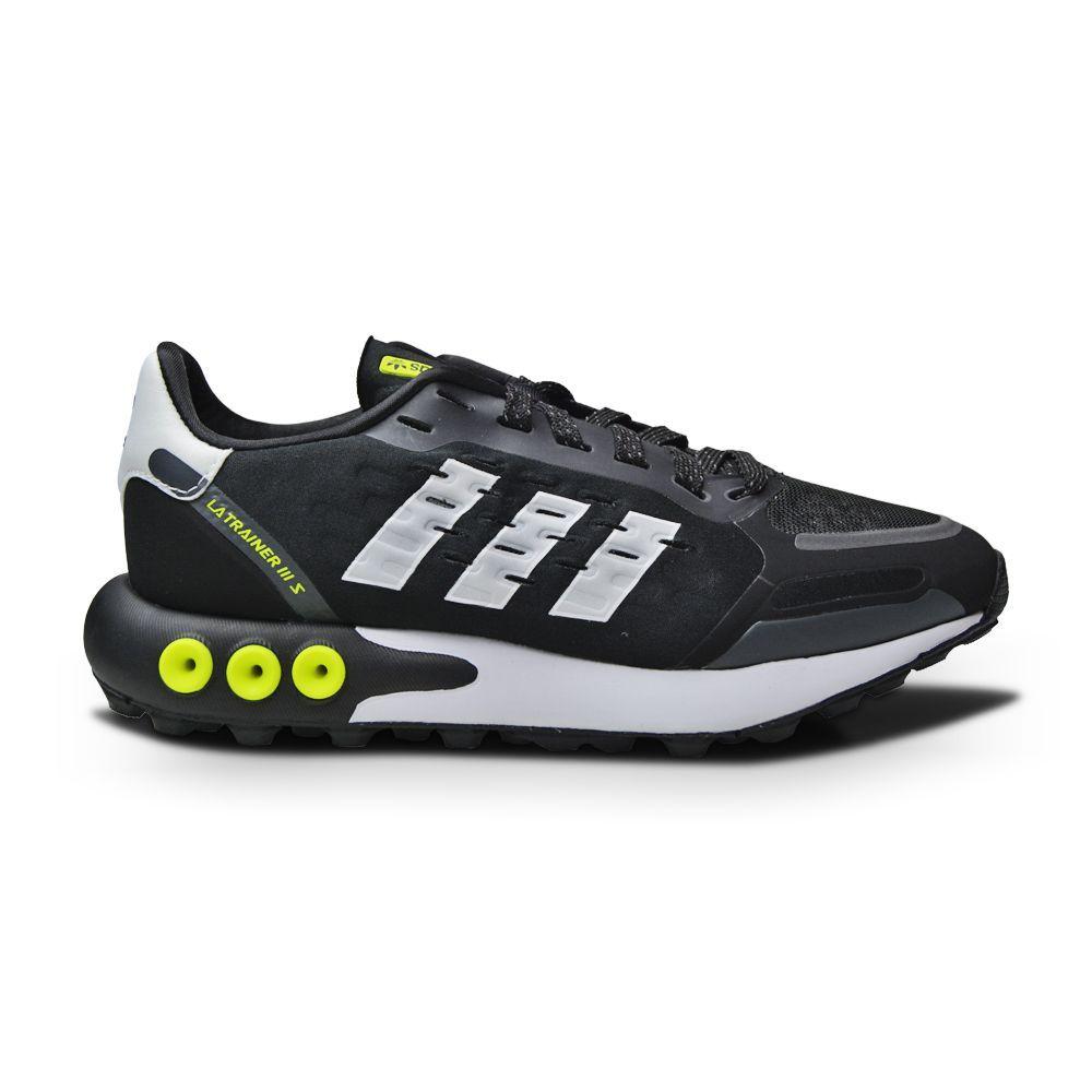 Juniors Adidas LA Trainer III J - FY7218 - Black White Volt-Adidas, Adidas Brands, Junior Footwear, Juniors (3-6), LA Trainer-Foot World UK