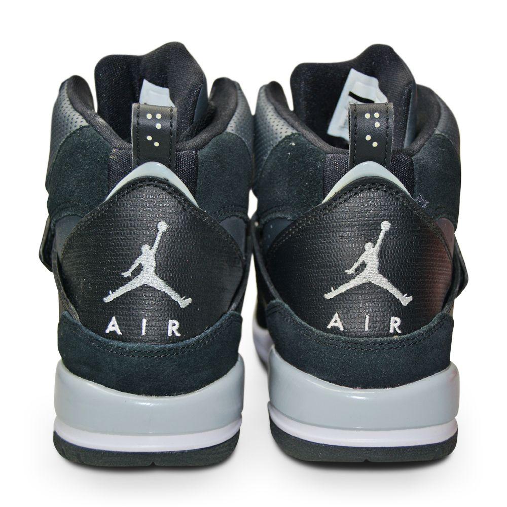 Juniors Air Jordan Flight 45 High (GS) -524865 043- Black Wolf Grey Anth White-*Rare*, Flight, Jordan, Jordan *Rare*, Junior Footwear, Nike, Nike Junior Footwear-Foot World UK