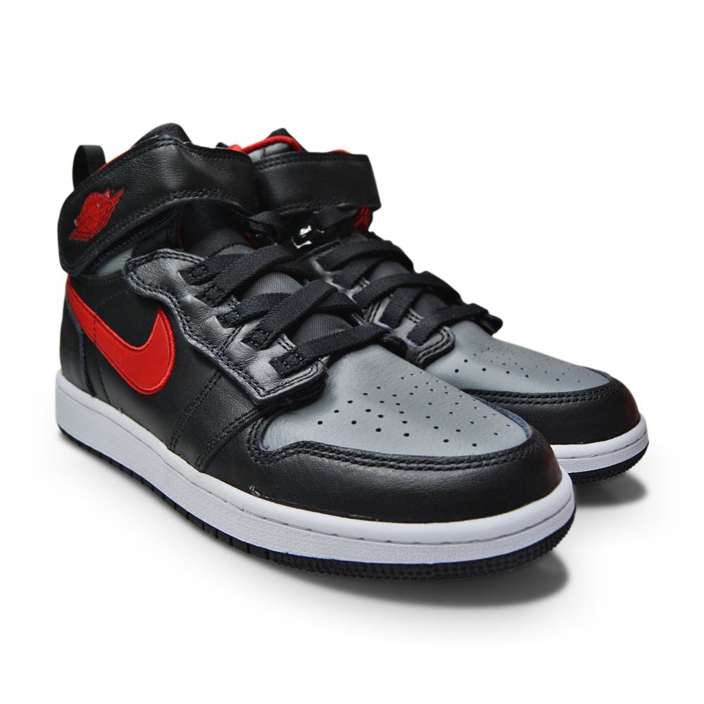 Juniors Nike Air Jordan 1 Hi Flyease GS - DC7986 006 - Black Gym Red Smoke Grey -Juniors-Nike-Foot World
