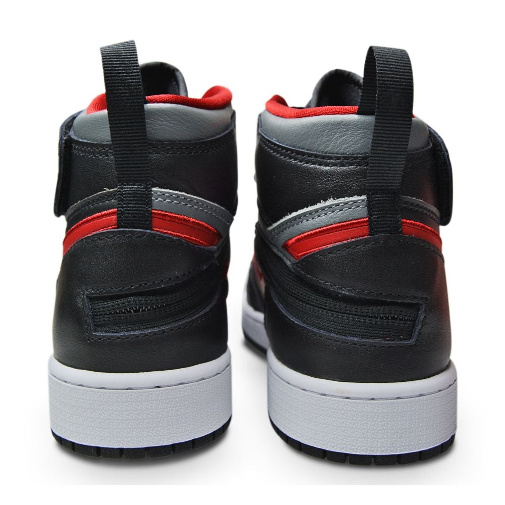 Juniors Nike Air Jordan 1 Hi Flyease GS - DC7986 006 - Black Gym Red Smoke Grey -Juniors-Nike-Foot World