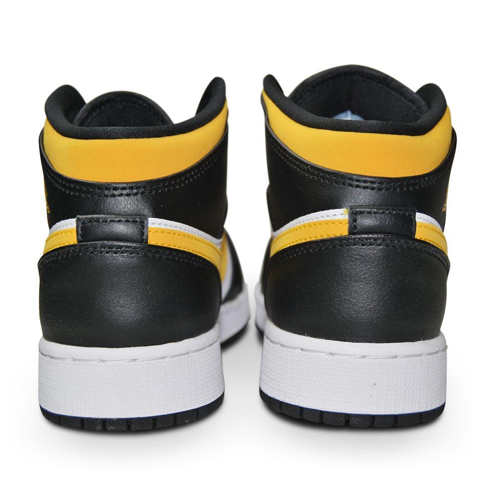 Juniors Nike Air Jordan 1 Mid (GS) - 554725 177 - White Pollen Black-Brands50, Jordan *Rare*, Jordan 1, Junior Footwear, Kids, Nike Junior Footwear-Foot World UK