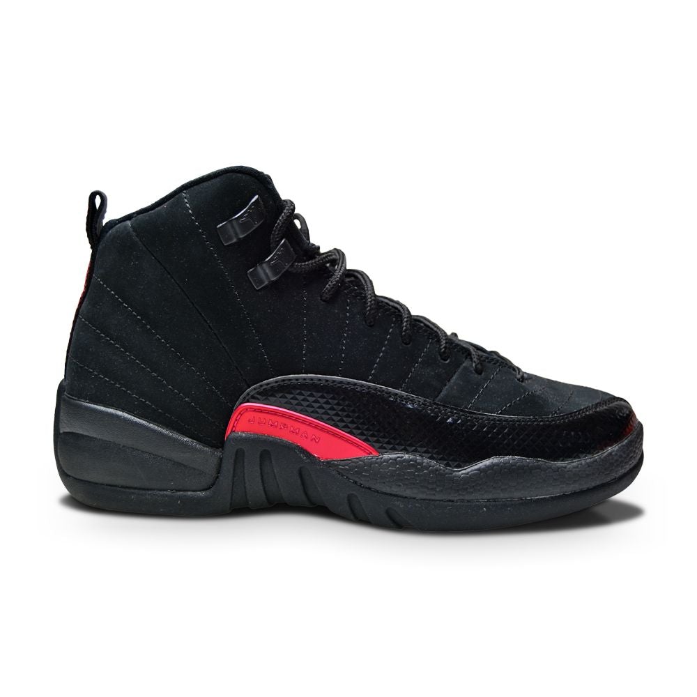 Juniors Nike Air Jordan 12 Retro - 510815 006 - Dark Grey Rush Pink-Juniors-Nike-826215707998-sneakers Foot World