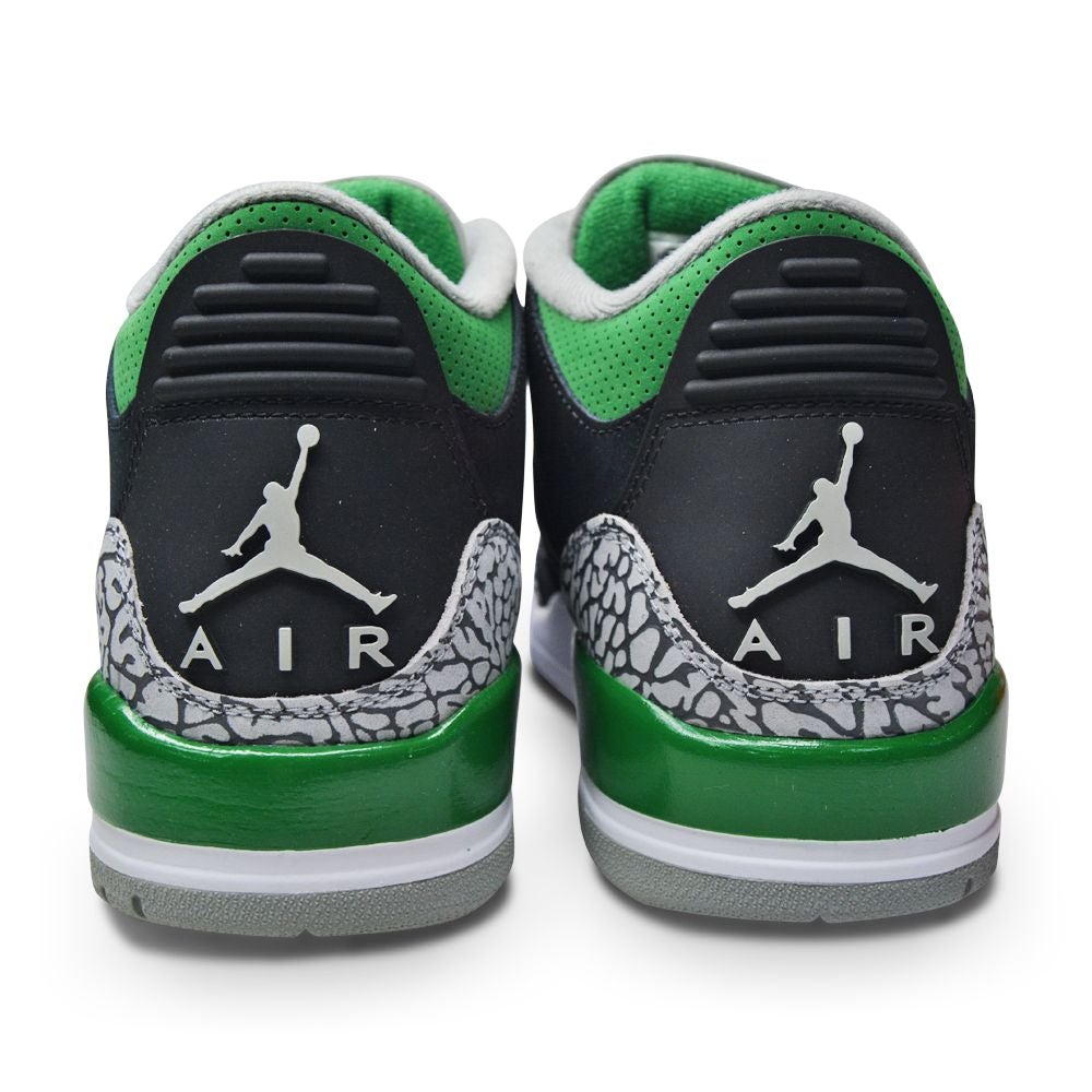 Juniors Nike Air Jordan 3 Retro (GS) - 398614 030 - Black Pine Green Silver White-Juniors-Nike-195243743163-Foot World