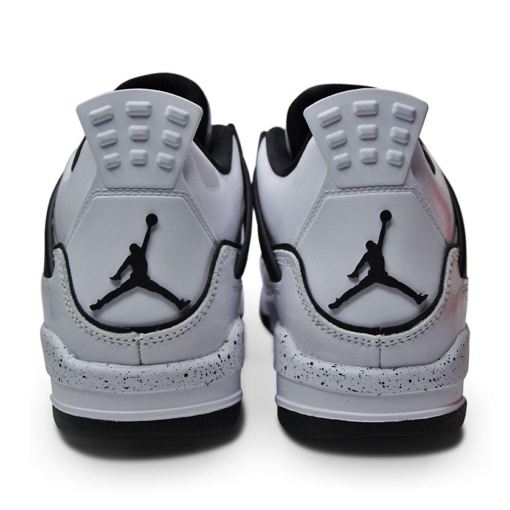 Juniors Nike Air Jordan 4 Retro SE (GS) - DC4101 100 - White Black Volt-*Rare*, Jordan *Rare*, Junior Footwear, Nike, Nike Junior Footwear-Foot World UK