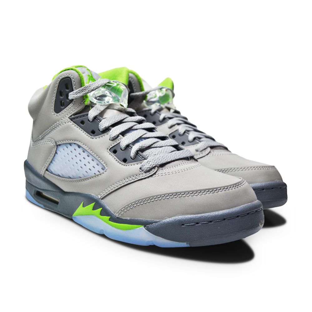 Juniors Nike Air Jordan 5 Retro (GS) - DQ3734 003 - Silver Green Bean Flint Grey-Juniors-Nike-Nike Air Jordan 5 Retro-sneakers Foot World