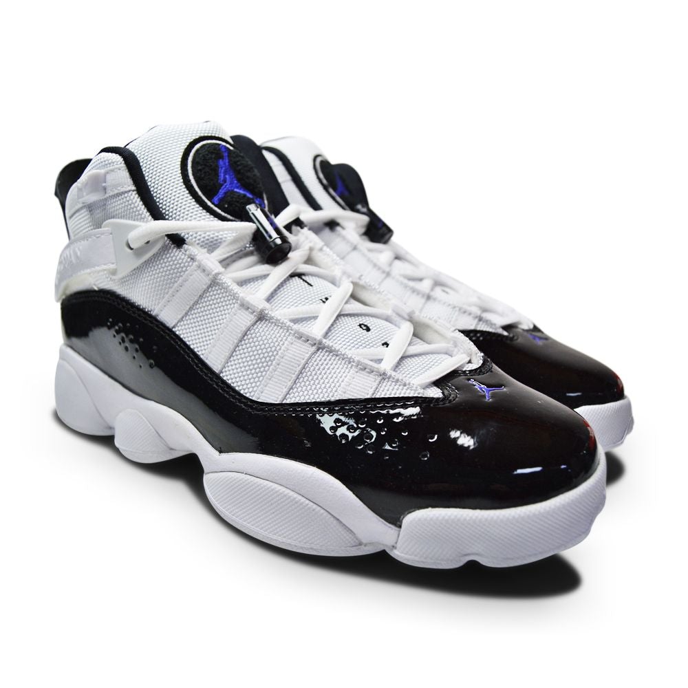 Juniors Nike Air Jordan 6 Rings (GS) - 323419 104 - White Black Dark Concord Clear-Juniors-Nike-sneakers Foot World