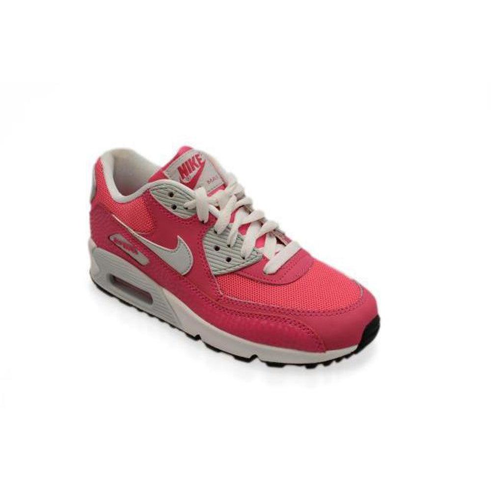 Juniors Nike Air Max 90 2007 (GS) - 345017 600 - Pink Silver White Trainers â Foot World