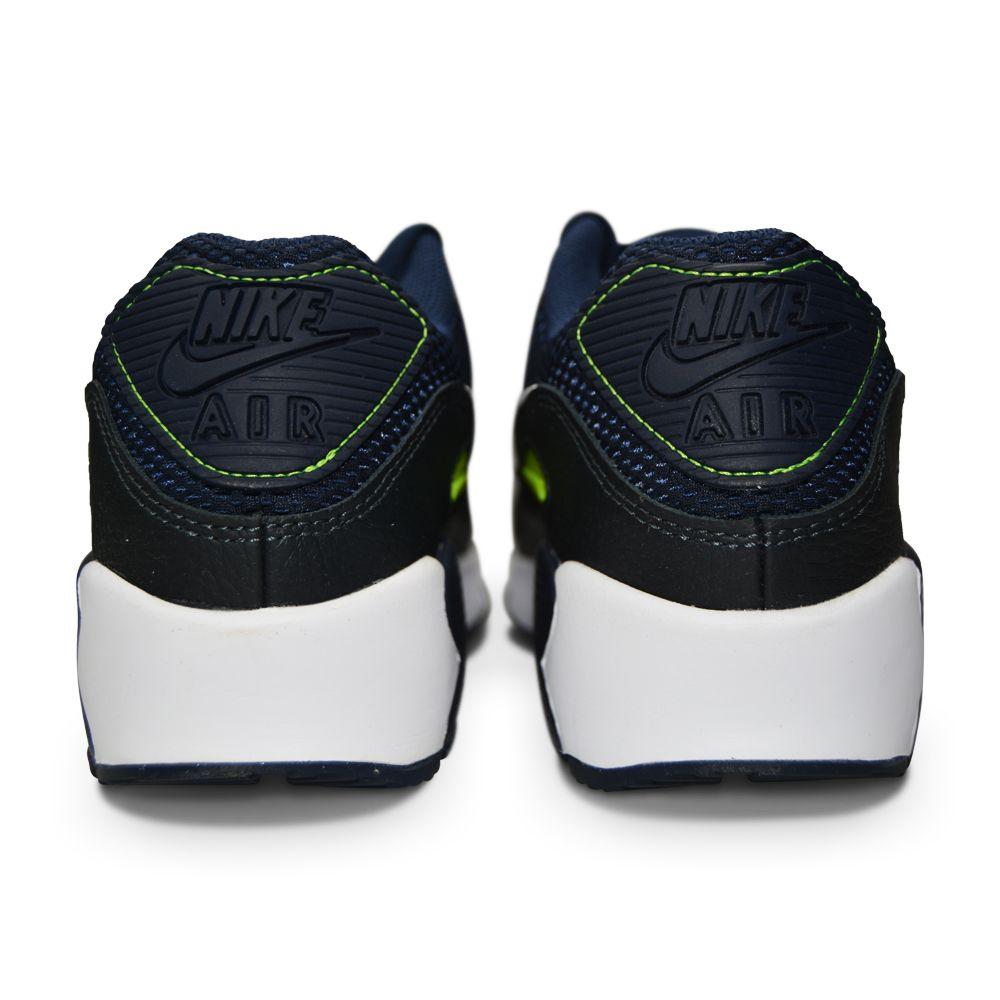 Juniors Nike Air Max 90 GS - DB2614 400 - Obsidian White Iron Grey-Air Max, Junior Footwear, Juniors (3-6), Nike Brands, Nike Junior Footwear-Foot World UK