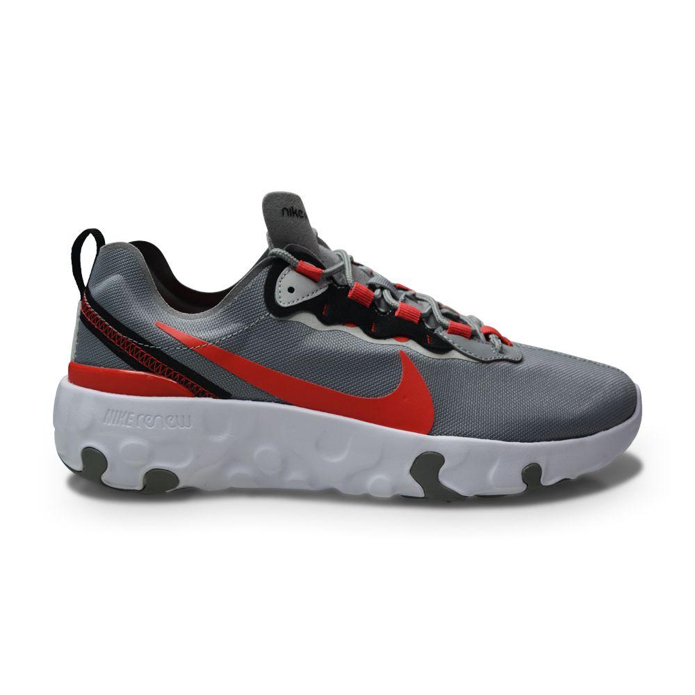 Juniors Nike Renew Element 55 GS - CK4081 002 - Particle Grey Track Red-Junior Footwear, Juniors (3-6), Nike Brands, Nike Junior Footwear-Foot World UK