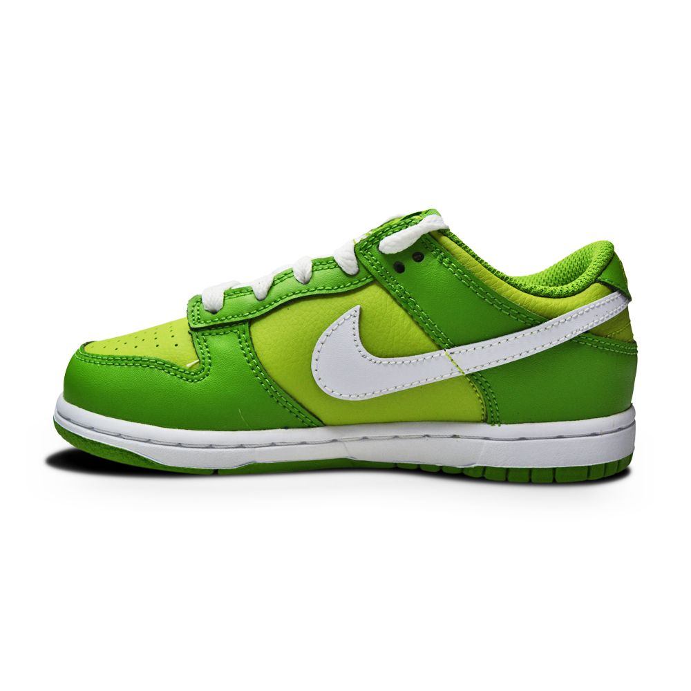 Kids Nike Dunk Low (PS) - DH9756 301 - Chlorophyll White Vivid Green-kids-Nike-Dunk Low-sneakers Foot World