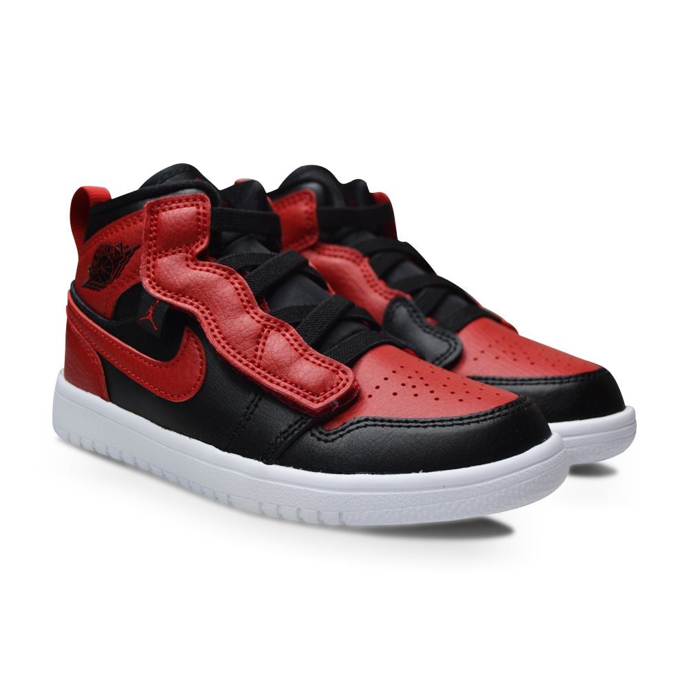 Kids Nike Jordan 1 Mid ALT (PS) "Bred" - AR6351 074 - Black Gym Red-White-kids-Nike-sneakers Foot World