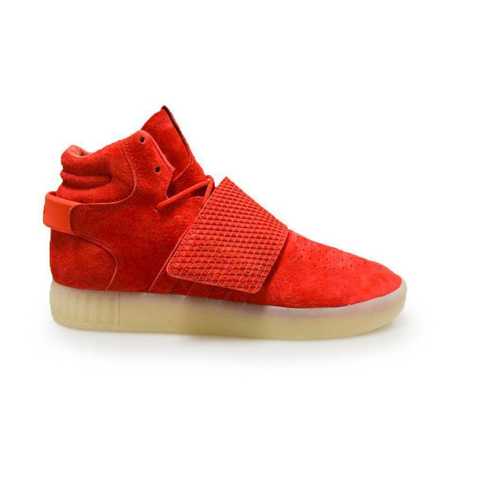 Mens Adidas Tubular Invader Strap - BB5039 - Red Trainers-High Tops-Foot World UK