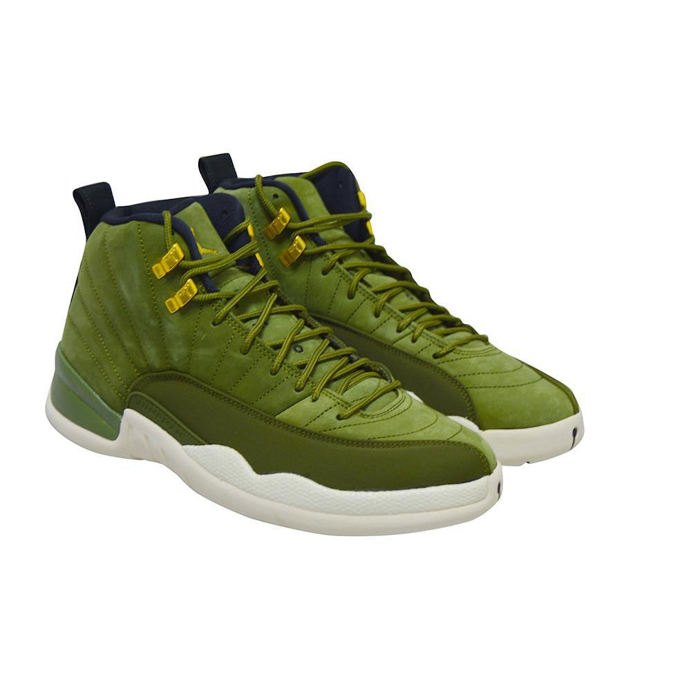 Mens Nike Air Jordan 12 Retro *RARE* 130690301 Olive Canvas