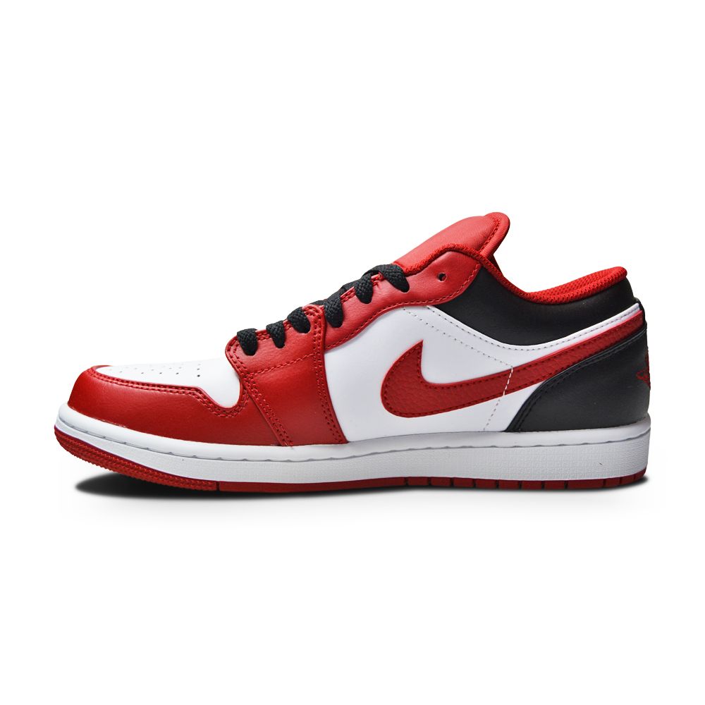 Mens Nike Air Jordan 1 Low "Bulls" - 553558 163 - White Gym Red Black-Mens-Nike-Nike Air Jordan 1 Low-sneakers Foot World