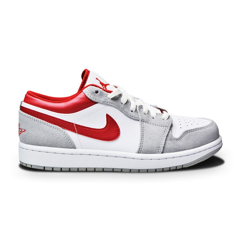 Mens Nike Air Jordan 1 Low SE - DC6991 016 "Light Smoke Grey Gym Red White"-Mens-Nike-Jordan 1 Low SE-sneakers Foot World
